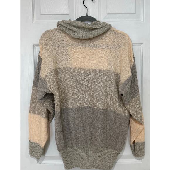 VTG 70s 1970s Lace Patch Sweater Gorgeous! Made in Marina Islands, USA Medium - Picture 5 of 5